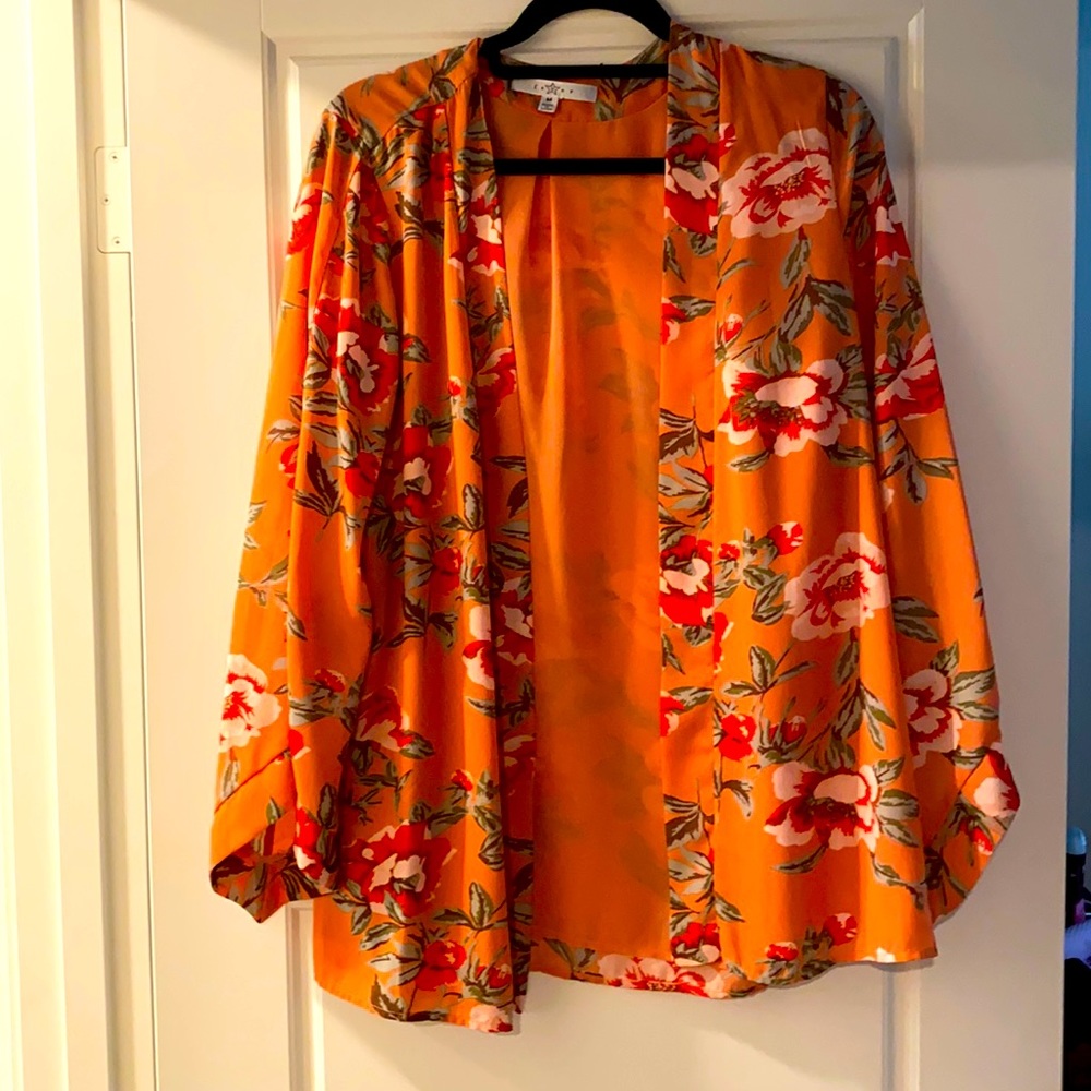 Hawaiian print kimono